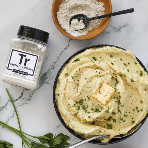 11 oz Spiceology Truffle Parmesan Salt & Seasoning Gourmet Blend of Black Truffle, Parmesan Cheese, Garlic & Herbs