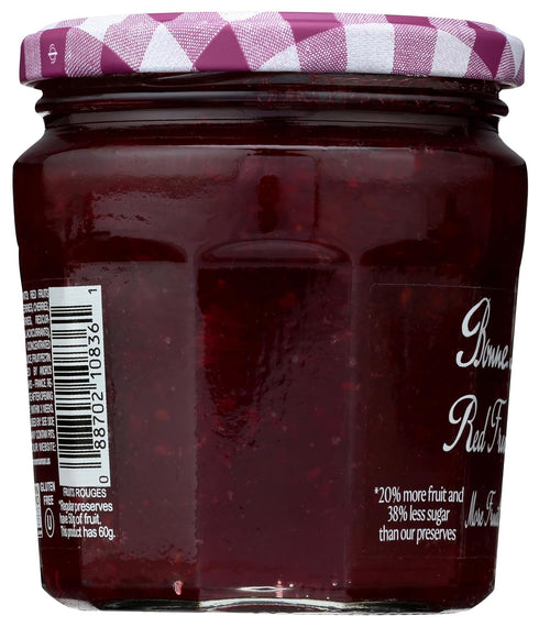 11.8 Bonne Maman, Fruit Spread Red Fruits More Fruit Less Sugar, Ounce
