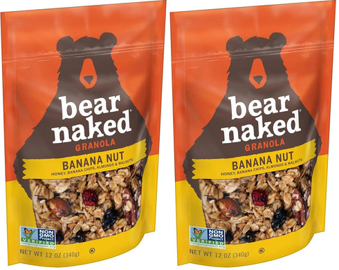 Bear Naked Granola Cereal, Vegetarian, Breakfast Snacks, Banana Nut, 12oz Bag (1 Bag) (Pack