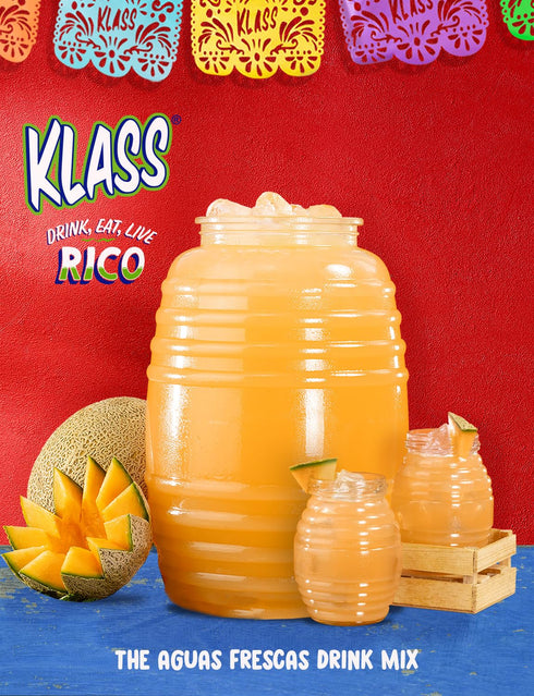 Pack 28 36 (56 72 Klass Aguas Frescas Drink Mix Tropical Variety - Watermelon, Cantaloupe, Mango & Pineapple - Powder