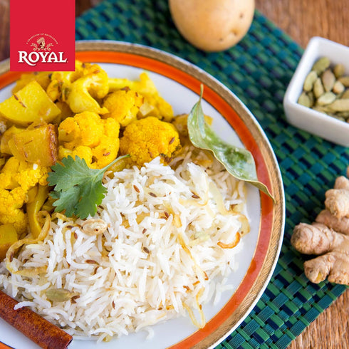 20 lb Royal Chef's Secret Sella Basmati Rice - Authentic Extra Long Grain Parboiled White Rice