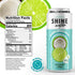 12-Pack, Shine Water Coconut Lime Vitamin D Electrolyte Drinks Sugar Free Flavored Water with Magnesium, Zinc