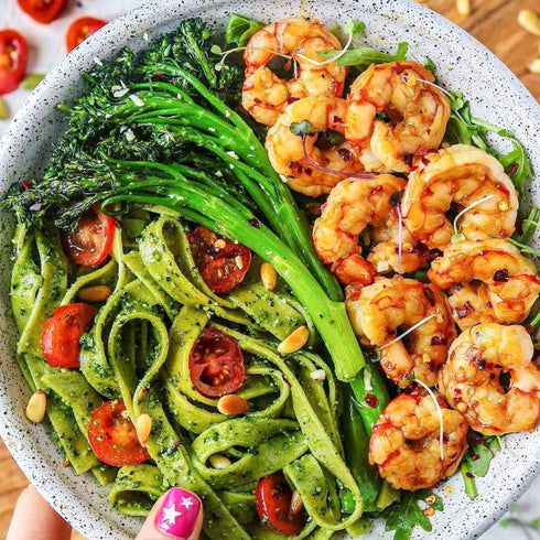 3 Frozen, 9oz (6 pack) Gluten-Free Pasta, Spinach Fettuccine, Fresh Brown Rice Noodles Cook in Just Minutes by Taste