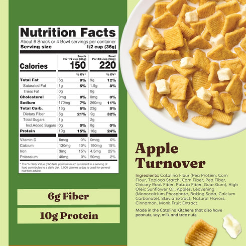 10g 8 oz Catalina Crunch Protein Cereal - Breakfast Cereal with of Protein, No Added Sugar - Gluten Free - Strawberry