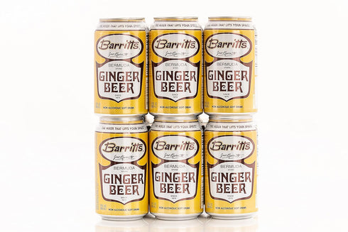 12 oz 12 Pack, Barritt's Original Ginger Beer, Non-Alcoholic Soda Cocktail Mixer, fl Cans, Gluten Free