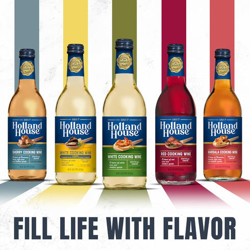 16 OZ Holland House Sherry Cooking Wine, Ideal for Cooking, Roasting and Marinating, FL