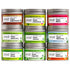 9 Pack, Set 90 Heavenly Tea Leaves Organic Flavor Variety Loose Leaf Tea Sampler Gift (Approx. Cups) | Assorted Green