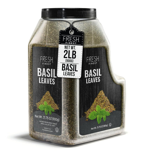 Fresh Finest Basil Leaves Spice Bulk 2 LB (31.75 oz) Premium Dried