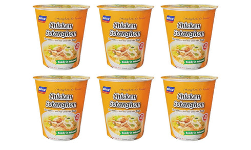 Nora Kitchen Instant Vermicelli Chicken Sotanghon Soup (6 Pack, Total of 9.6oz)