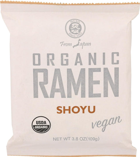 Muso From Japan Organic Ramen, Shoyu, Vegan Friendly, USDA Certified Organic, 3.8 Ounce (Pack of
