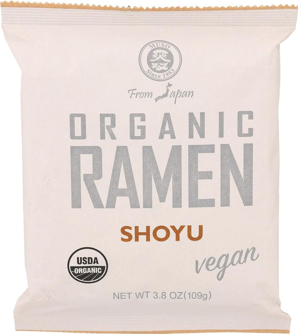 Muso From Japan Organic Ramen, Shoyu, Vegan Friendly, USDA Certified Organic, 3.8 Ounce (Pack of
