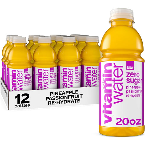 vitaminwater Zero Sugar Pineapple Passionfruit Re-hydrate Nutrient Enhanced Water Bev. 20 oz.