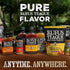 Pack 9 oz (Pack 3) Rufus Teague BBQ Nut Variety Smoky, Sweet & Crunchy Honey Roasted Nuts Almonds, Peanuts, Cashews