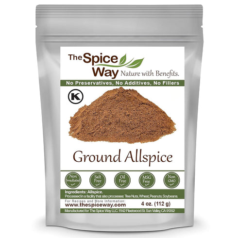 The Spice Way Allspice, Ground 4 oz, Multipurpose Berry Powder for Curries, Sauces, Soups, and Pastries