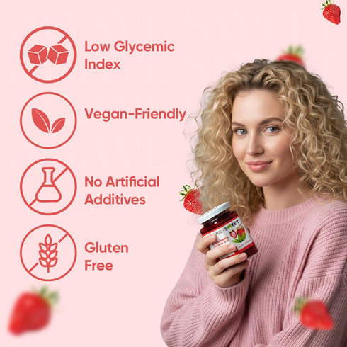 10 oz Agave Sweet Natural Strawberry Fruit Spread Sweetened with Agave Syrup | No Sugar Organic Strawberry Jam | No
