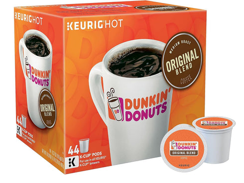 Dunkin' Donuts 2091512 Original Blend Coffee K-Cup Pods Medium Roast 44/Box (006933)
