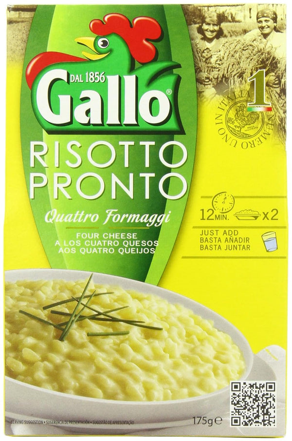 Riso Gallo Risotto Pronto 4 Cheese 175g - Pack of 6