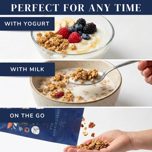 Sweet Diane's 2-Pack (10 oz Sweet Dianes Organic Granola Protein Crunch | Each) | High Protein, Vegan, Gluten-Free, Low