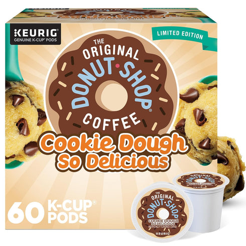 The Original Donut Shop Cookie Dough So Delicious Coffee, Single-Serve Keurig K-Cup