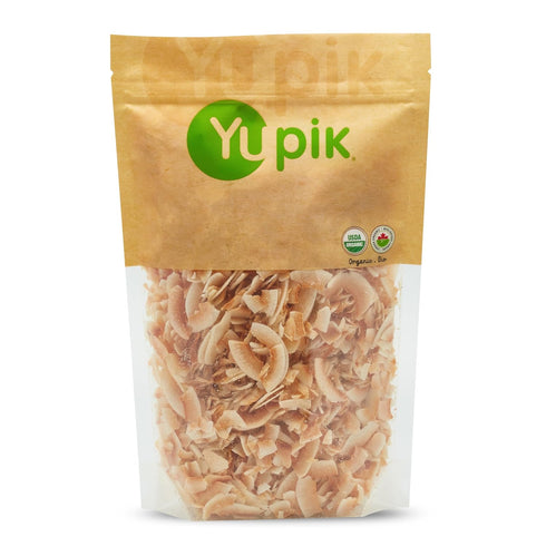 Yupik Organic Toasted Desiccated Coconut Chips, 16 Oz, Non-GMO, Vegan, Gluten-Free, Pack
