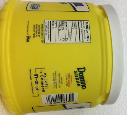 64 Oz. 3. Domino Sugar Premium Pure Cane Granulated KFP Pk