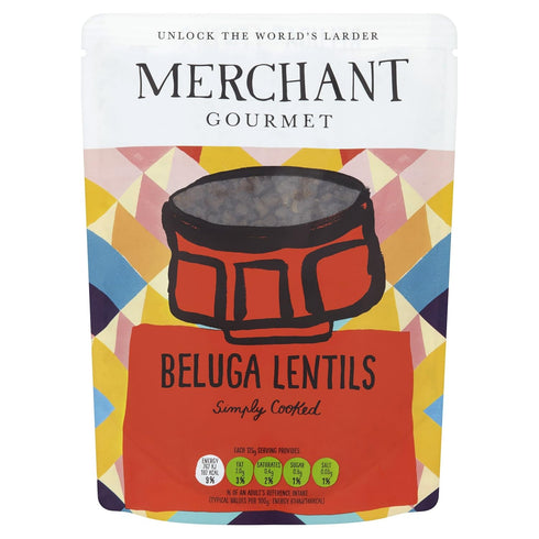 Merchant Gourmet Black Beluga Lentils, 250 GR