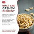 Spicy World 80oz (5 LBS) Packed Raw Cashew Pieces - Natural Bulk Raw & Unsalted Cashews for Cooking, Baking & Topping
