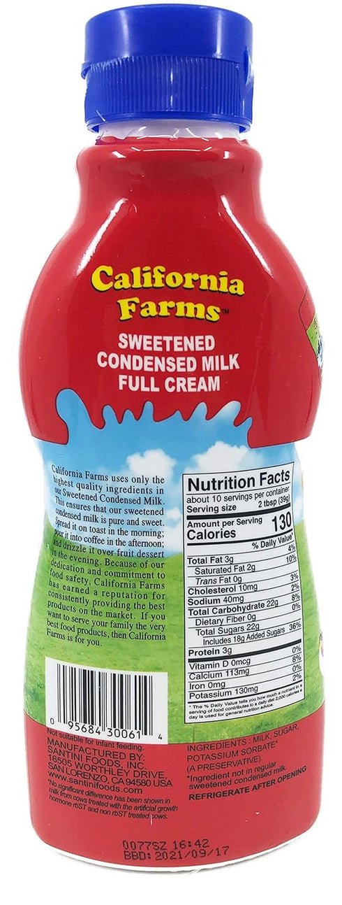 Creamy Sweetened Condensed Milk from California Farms - Full Cream