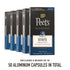10, 50 (5 10 Peet's Coffee, Medium Roast Decaf Espresso Capsules, Compatible with Nespresso Original Machine