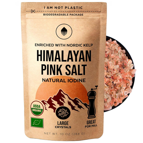 Himalayan Pink Salt with Nordic Kelp Naturally Iodized salt for everyday use