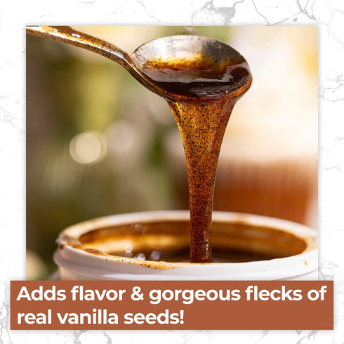LorAnn Organic Pure Madagascar Vanilla Bean Paste, 4oz (118ml) - Rich Flavor, Real Seeds, Ideal for Baking