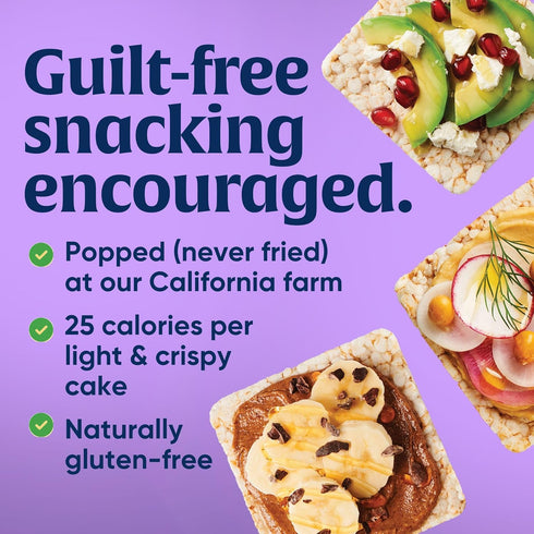 Lundberg Organic Thin Stackers, Salt-Free, 6oz, Gluten-Free, Vegan, USDA Certified Organic, Non-GMO Verified