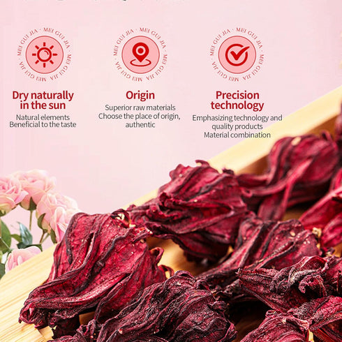100% (1, Count, 100.0) Pure Premium Hibiscus Tea Organic Dried Hibiscus Flower Support Heart Health/Liver health/Blood