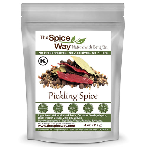 The Spice Way Pickling Spice, 4 oz seasoning made from spices for pickles, canning, corned beef, pastrami