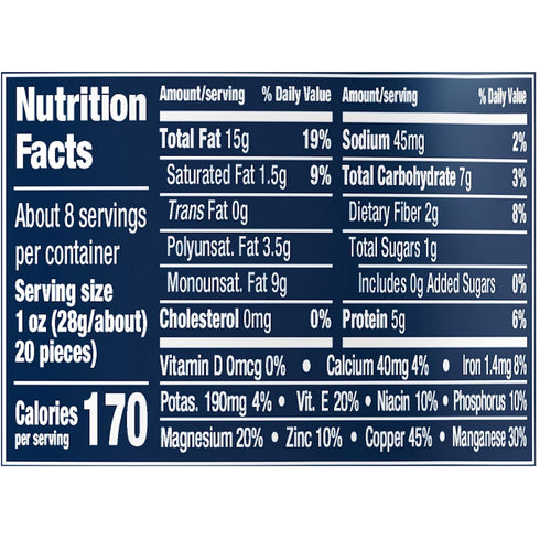 8.25 oz Planters Select Cashews (Almonds & Pecans Nut Mix, Canister)