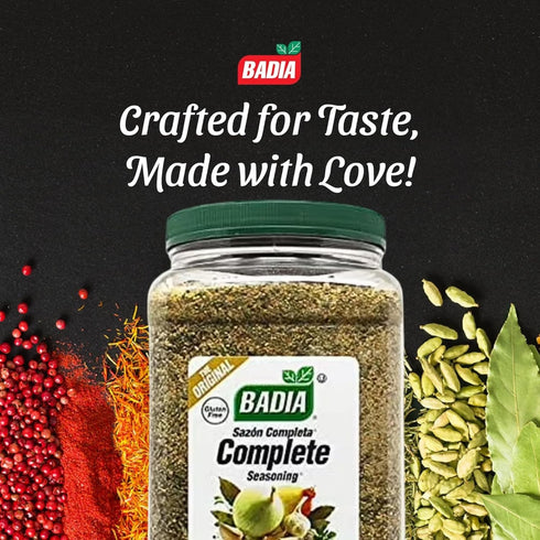 96 oz Badia Complete Seasoning, - All-Purpose Spice Blend of Garlic, Onion, Salt, Pepper, Herbs & Spices - Savory