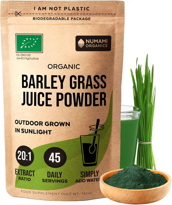 Numami Organic Barley Grass Juice Powder, Grown in USA, Pure Raw and