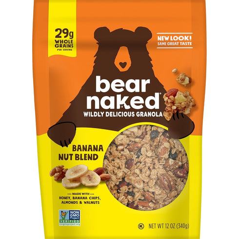 4.5lb (6 Count) Bear Naked, Granola, Banana Nut, Vegetarian and Non-GMO Project Verified, Case