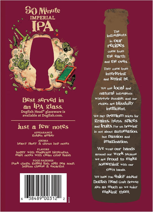 Dogfish Head 90 6pk, 12 Oz Brewery, IPA Minute, Fl