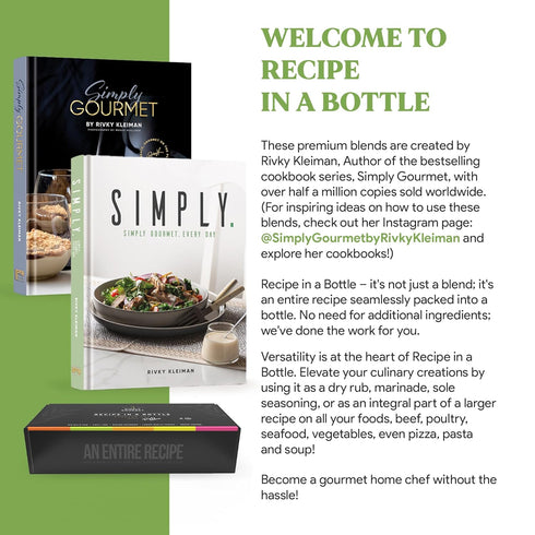 Chili Lime Spice | Premium Blend Spice for Gourmet Cooking | Recipe in a Bottle, Simply Gourmet by Rivky Kleiman