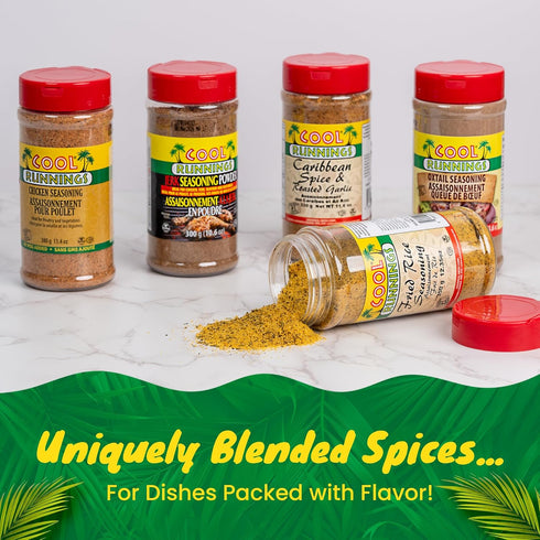 350g Cool Runnings Fried Rice Seasoning - Authentic Caribbean Blend for Flavorful Fried Rice, Stir-Fries, and Noodle