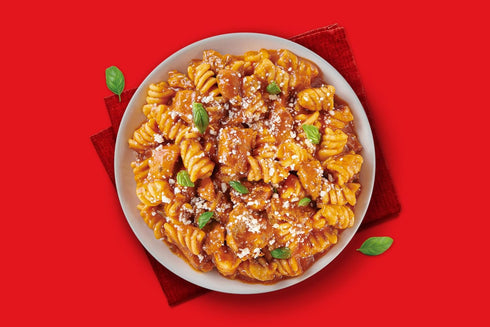 6 Pack (6/9.3 oz K-12 Miss Olives Chicken Pasta Parmesan Ready Meal Trays) | Microwaveable Entre | Heat & Serve Chicken