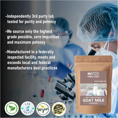 Blessfull Healing 100% 100 3.52 oz Organic Goat Milk Powder Pure Natural Gram /