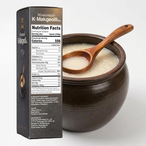 300g Homemade K-Makgeolli DIY Rice Wine Kit - Traditional Korean Wine Making Kit - Award-Winning Powder Mix - Easy