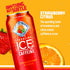 Sparkling ICE (Pack 12, 16 oz +Caffeine Cherry Vanilla and Strawberry Citrus Sparkling Water with Caffeine, Zero Sugar