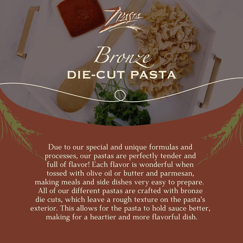 12 oz ZPasta Campanelle - Bronze Cut Artisan Pasta
