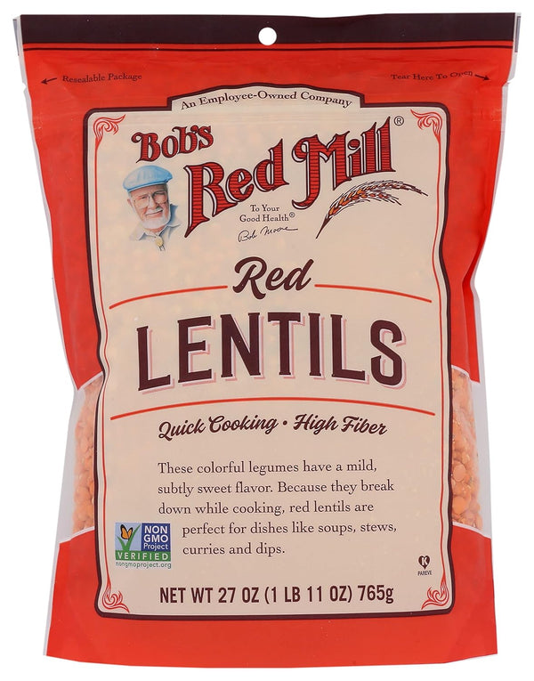 Bob's Red Mill Red Lentils, 27 Oz (Pack of 4) - Non