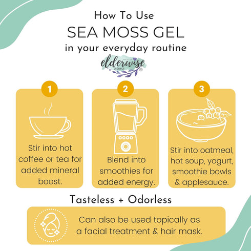 Sea Moss | Wildcrafted | 2.5 oz - Makes 64 oz of Gel, Raw + Non GMO, Sundried, Mineral Rich from Saint Lucia