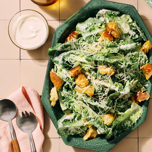 8.36 oz (Pack 6) Daiya Dairy Free Creamy Caesar Salad Dressing, Gluten Free Plant Based Condiment, Vegan Dipping Sauce