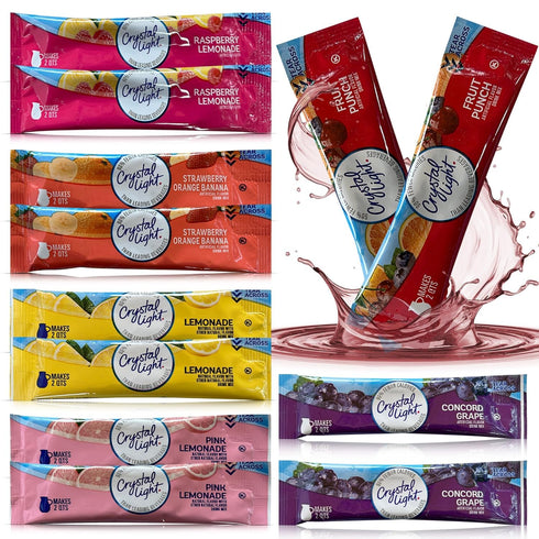 Variety Sampler Shop Crystal Light Pitcher Packets Drink Powder - 12 (2-quart) Sugar Free Drink